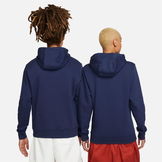 Nike Heren Club Fleece Pullover Hoodie (Marine) - Image 4