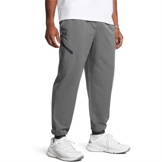 Under Armour Unstoppable geweven joggingbroek voor heren (Grijs/Zwart) - Image 3