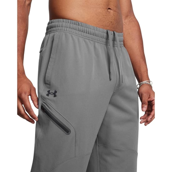 Under Armour Unstoppable geweven joggingbroek voor heren (Grijs/Zwart) - Image 5