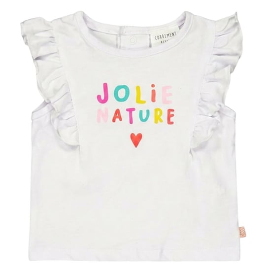 Carrement Beau Setje met topje en korte broek voor babymeisjes: Jolie Nature (Wit/oranje) - Image 3