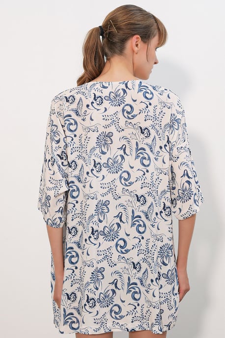Lange Gedrukte Viscose Kimono - Image 5