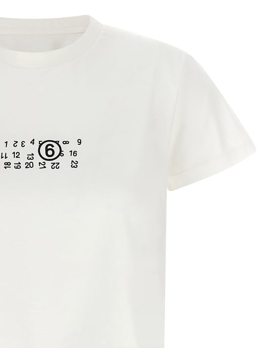 MM6 Maison Margiela Witte Katoenen T-shirt - Image 3