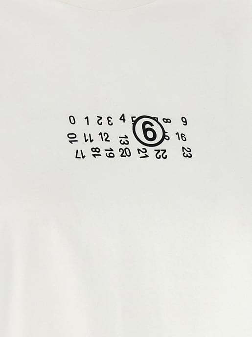 MM6 Maison Margiela Witte Katoenen T-shirt - Image 4