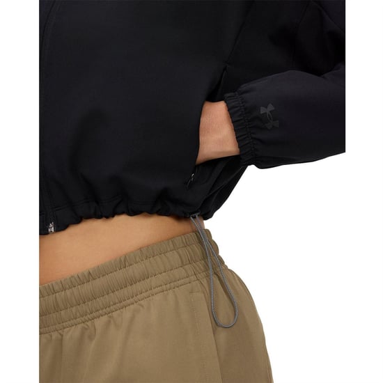 Under Armour Damesjack met capuchon, geweven, uit de Unstoppable-collectie (Zwart) - Image 3