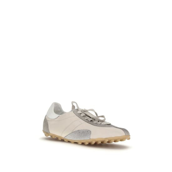 Maison Margiela Beige Geitenhuid Atletieksneakers - Image 2