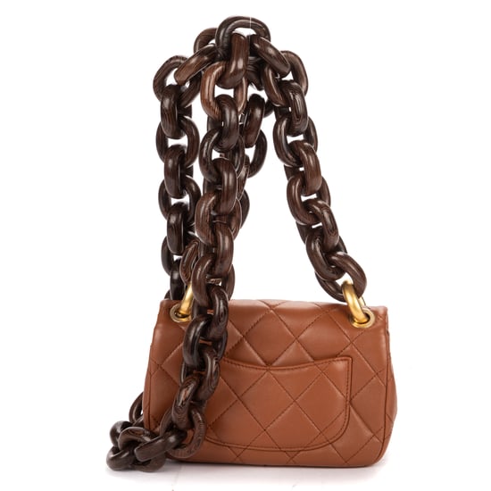 2023 Mini Wenge Wood Flap Bag Mini  schoudertas - Image 5