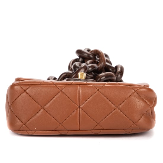 2023 Mini Wenge Wood Flap Bag Mini  schoudertas - Image 6