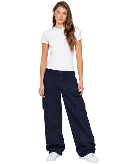 Enzo | Dames Cargo Baggy Jeans - Image 2