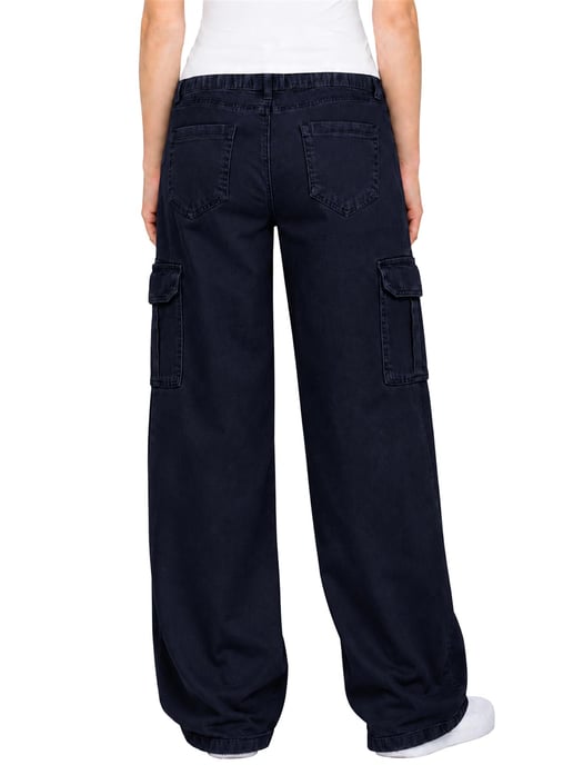 Enzo | Dames Cargo Baggy Jeans - Image 4