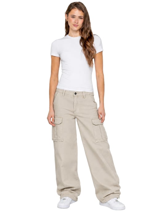 Enzo | Dames Cargo Baggy Jeans - Image 2