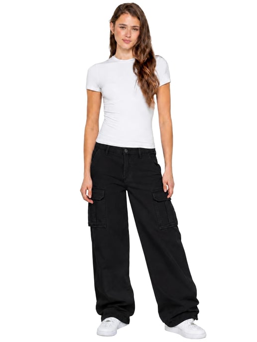 Enzo | Dames Cargo Baggy Jeans - Image 2