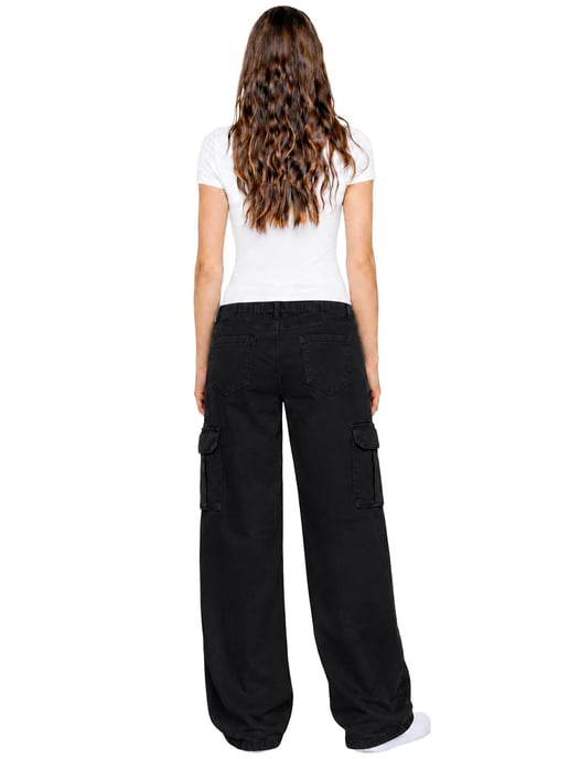 Enzo | Dames Cargo Baggy Jeans - Image 5