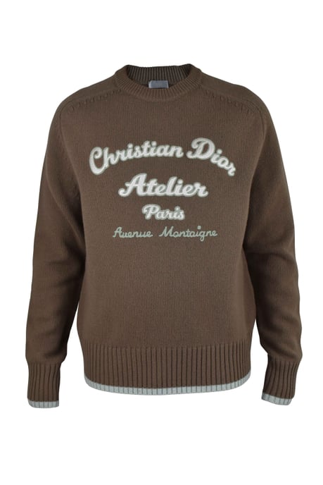 Dior CD Atelier gebreide trui Bruin - Image 1