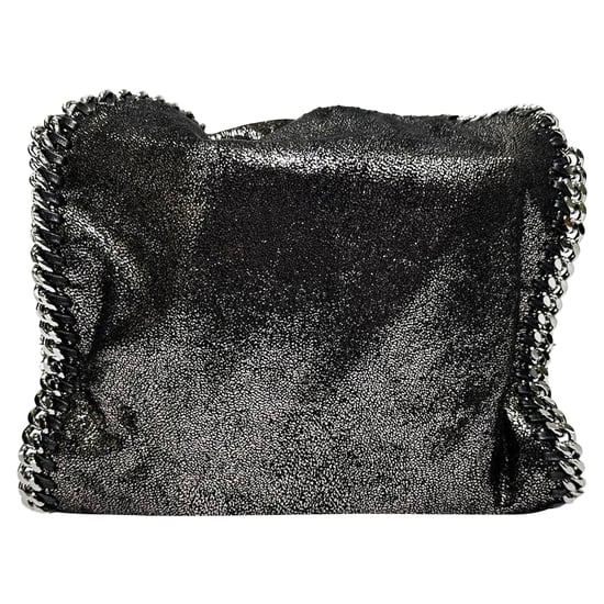 Stella McCartney Falabella Shoulder Bag in Black Metallic Faux Leather - Image 2