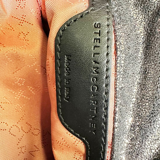 Stella McCartney Falabella Shoulder Bag in Black Metallic Faux Leather - Image 6
