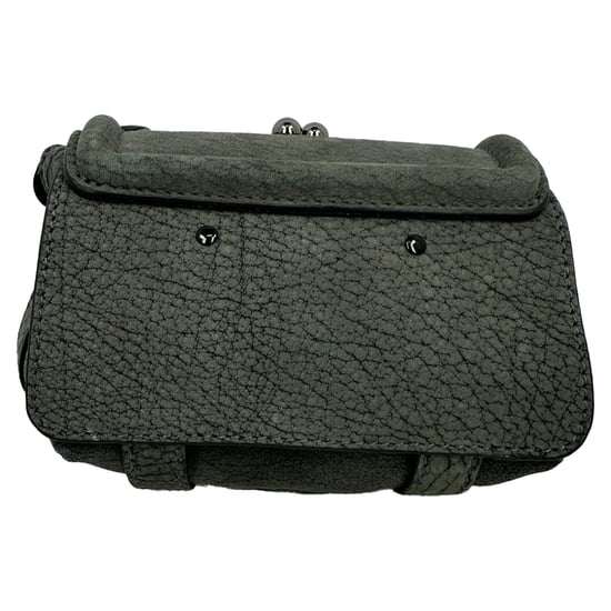 Alexander McQueen Chain Flap Schoudertas in Grijs Leer - Image 4