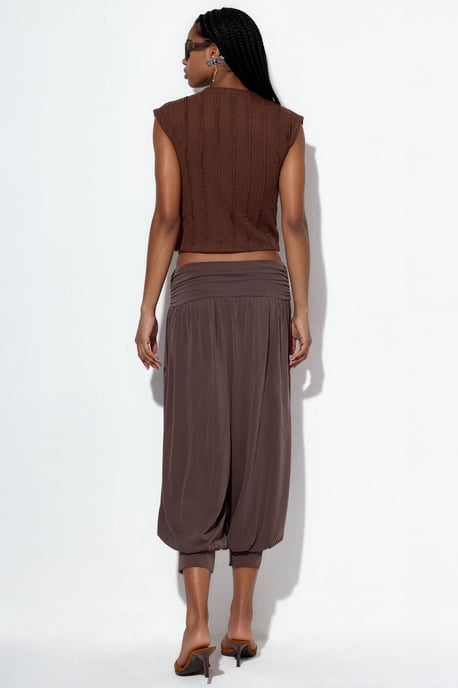Dames Modal Polyester Capri Salwar Broek - Image 3