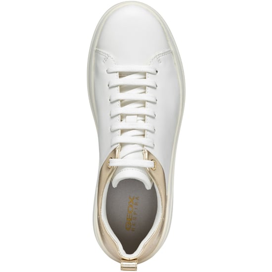Geox D SPHERICA ECUB-2 Dames Wit/Lichtgouden Sneakers - Image 4
