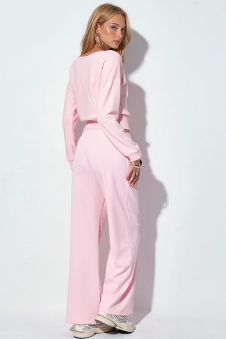 Dames Cropped Crew Neck Sweater - Image 3