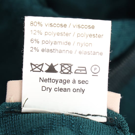Alaïa Jacquard mini-jurk met col in turquoise viscose - Image 5