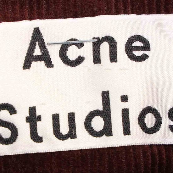 Acne Studios mouwloze midi-jurk met knoopsluiting in bordeauxrood corduroy - Image 4