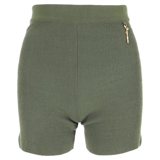 Jacquemus Le Short Pralu gebreide shorts in groene viscose - Image 1