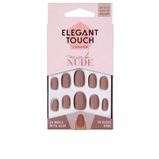 Polished Colour Nails With Glue Oval #mink Nude - Image 1