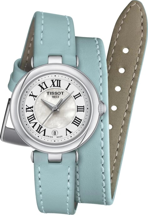 Tissot Bellissima Xs Double Tour Strap Dames Horloge Blauw T1260101611301 - Image 1