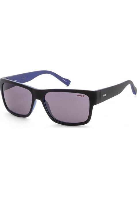Hugo Boss Men's 58mm Matte Black Blue Sunglasses HG0176-S-0VK-IR - Image 1