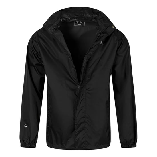 Minoti Waterdichte opvouwbare jas voor heren (Zwart) - Image 3