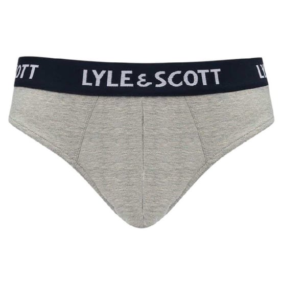 Lyle & Scott Tape-slips voor heren van een bekend merk (set van 3) (Grijs/Wit/Zwart) - Image 4