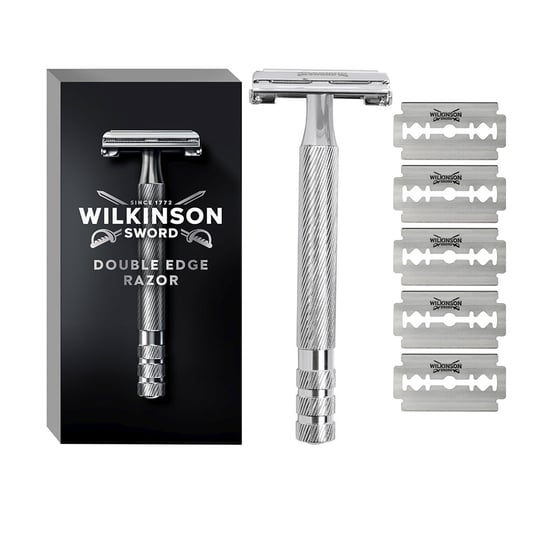 Double Edge Razor Máquina + 6 Hojas De Recambios - Image 1