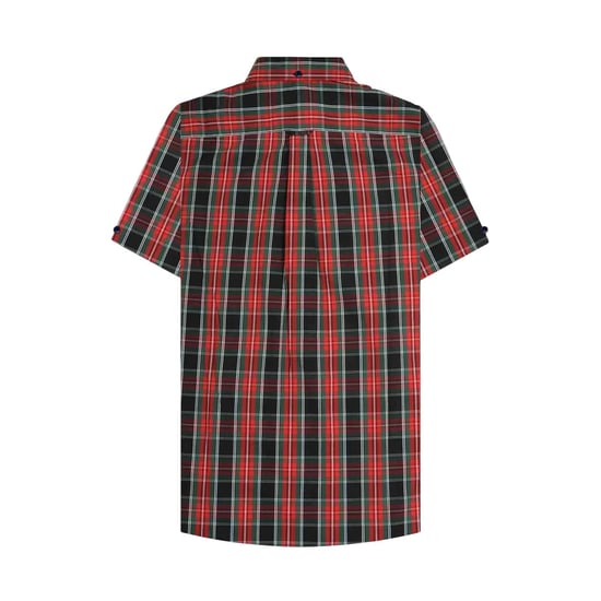 Lambretta Geruit unisex overhemd voor volwassenen (Zwart, Rood, Groen) - Image 3