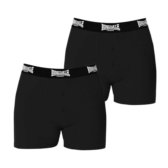 Lonsdale Boxershorts voor heren (Set van 2) (Zwart) - Image 2