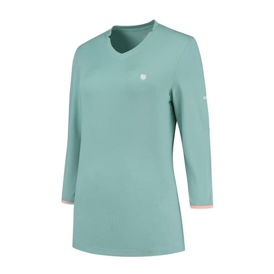 K-Swiss Hypercourt Logo Regular T-shirt voor dames (Blauw) - Image 1