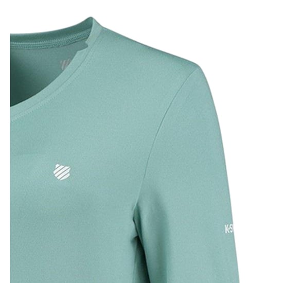K-Swiss Hypercourt Logo Regular T-shirt voor dames (Blauw) - Image 4