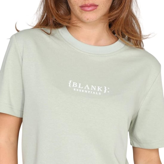 Blank Essentials Dames-T-shirt met logo uit de Essentials-collectie in boyfriend-stijl (Salie Groen) - Image 4
