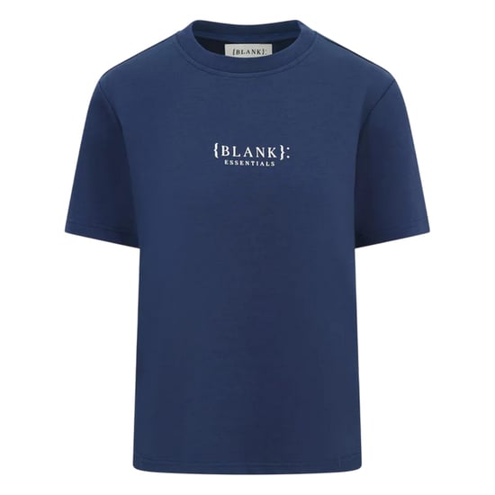 Blank Essentials Dames-T-shirt met logo uit de Essentials-collectie in boyfriend-stijl (Marine) - Image 2