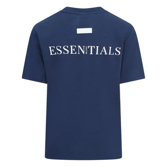 Blank Essentials Dames-T-shirt met logo uit de Essentials-collectie in boyfriend-stijl (Marine) - Image 3