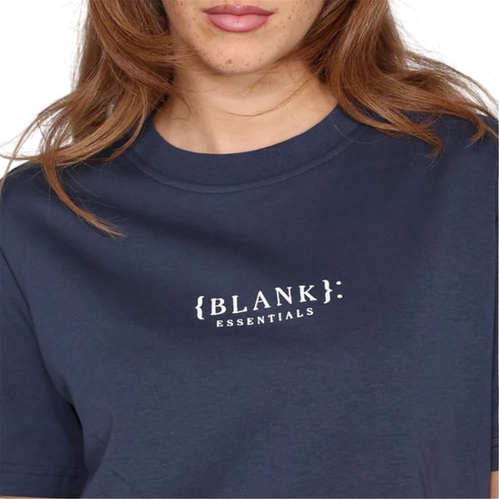 Blank Essentials Dames-T-shirt met logo uit de Essentials-collectie in boyfriend-stijl (Marine) - Image 4