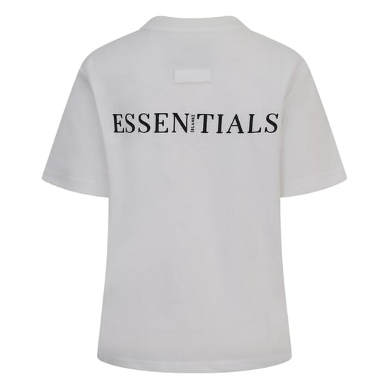Blank Essentials Dames-T-shirt met logo uit de Essentials-collectie in boyfriend-stijl (Gebroken wit) - Image 2