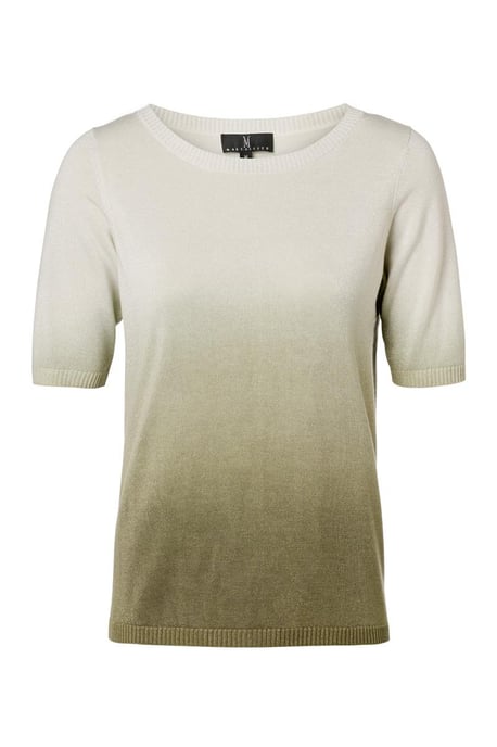 Cecile Top Offwhite / Olijfgroen - Image 2