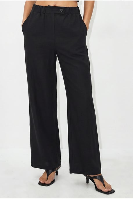 Gordelvrije Mouwloze Blouse en Wijde Broek Set - Image 5
