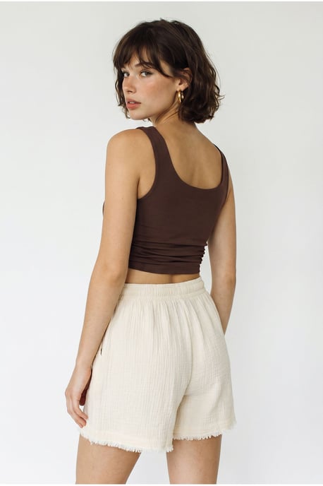 Hoog-Waisted Wijde Katoenen Shorts - Image 5