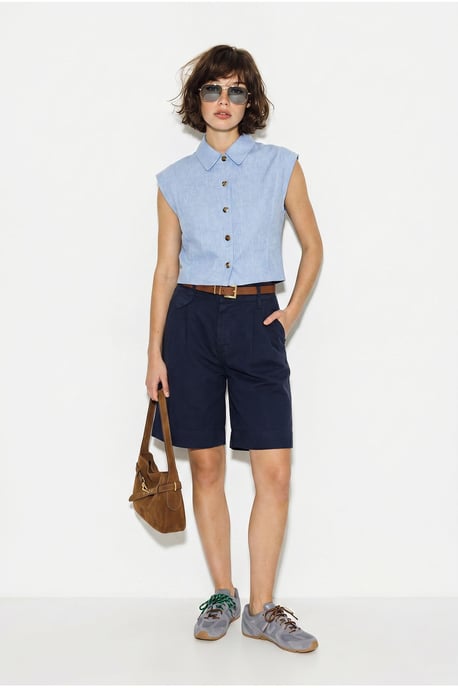 Hoogwaardige Tailleshorts met Ceintuur - Image 2