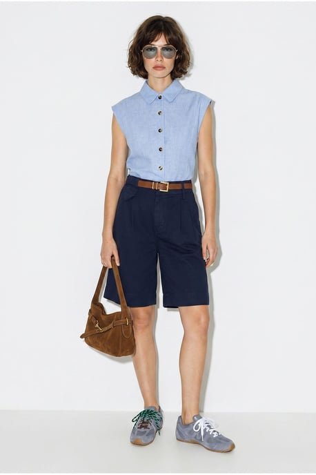 Hoogwaardige Tailleshorts met Ceintuur - Image 3