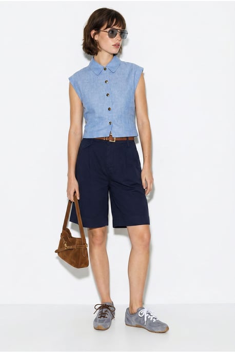 Hoogwaardige Tailleshorts met Ceintuur - Image 4