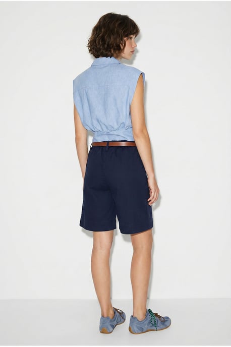 Hoogwaardige Tailleshorts met Ceintuur - Image 5