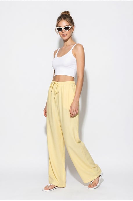 Dames Wijde Pijp Crêpe Broek - Image 3