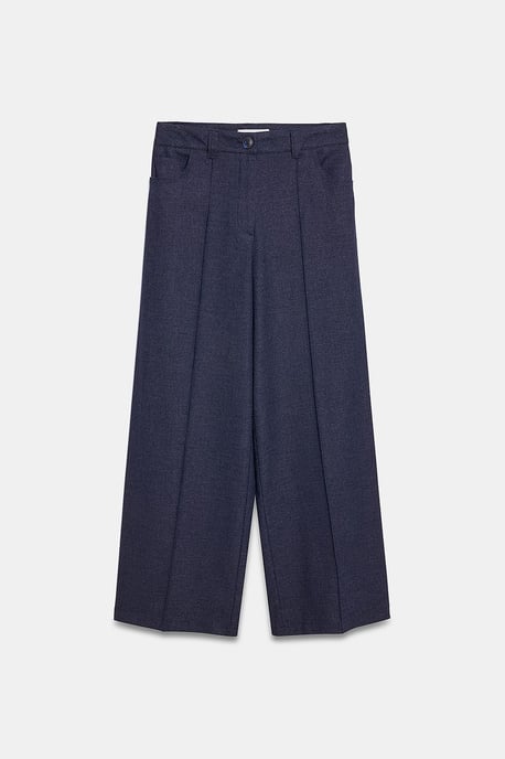 Hoge Taille Wijde Pantalon met Plissé - Image 5